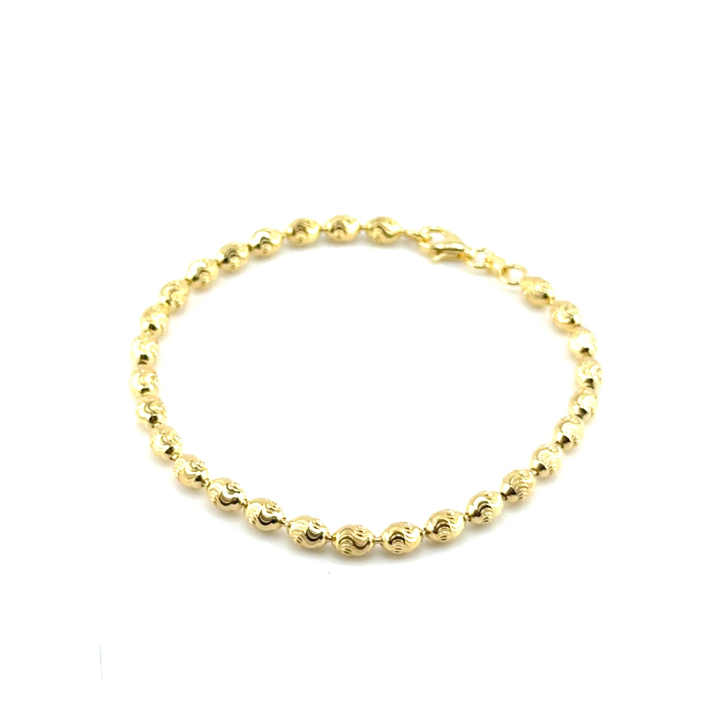 Pulsera Bolitas en Plata (bañado)