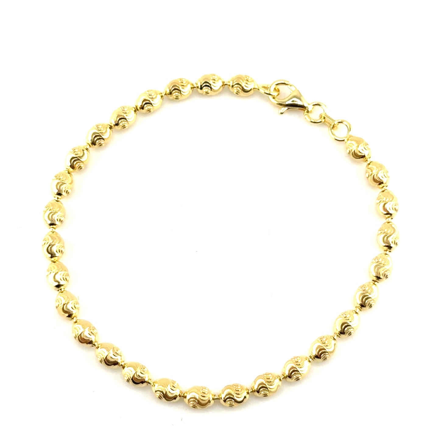 Pulsera Bolitas en Plata (bañado)