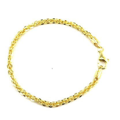 Pulsera Rolo en Plata (bañado)