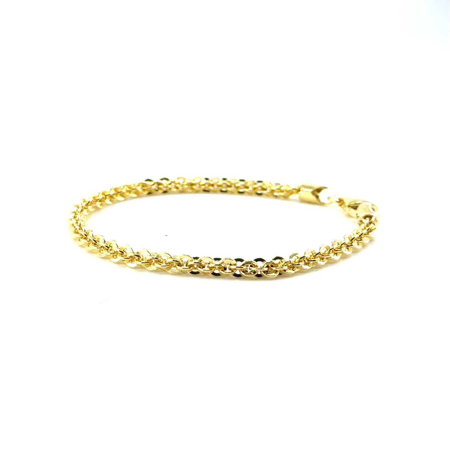 Pulsera Rolo en Plata (bañado)