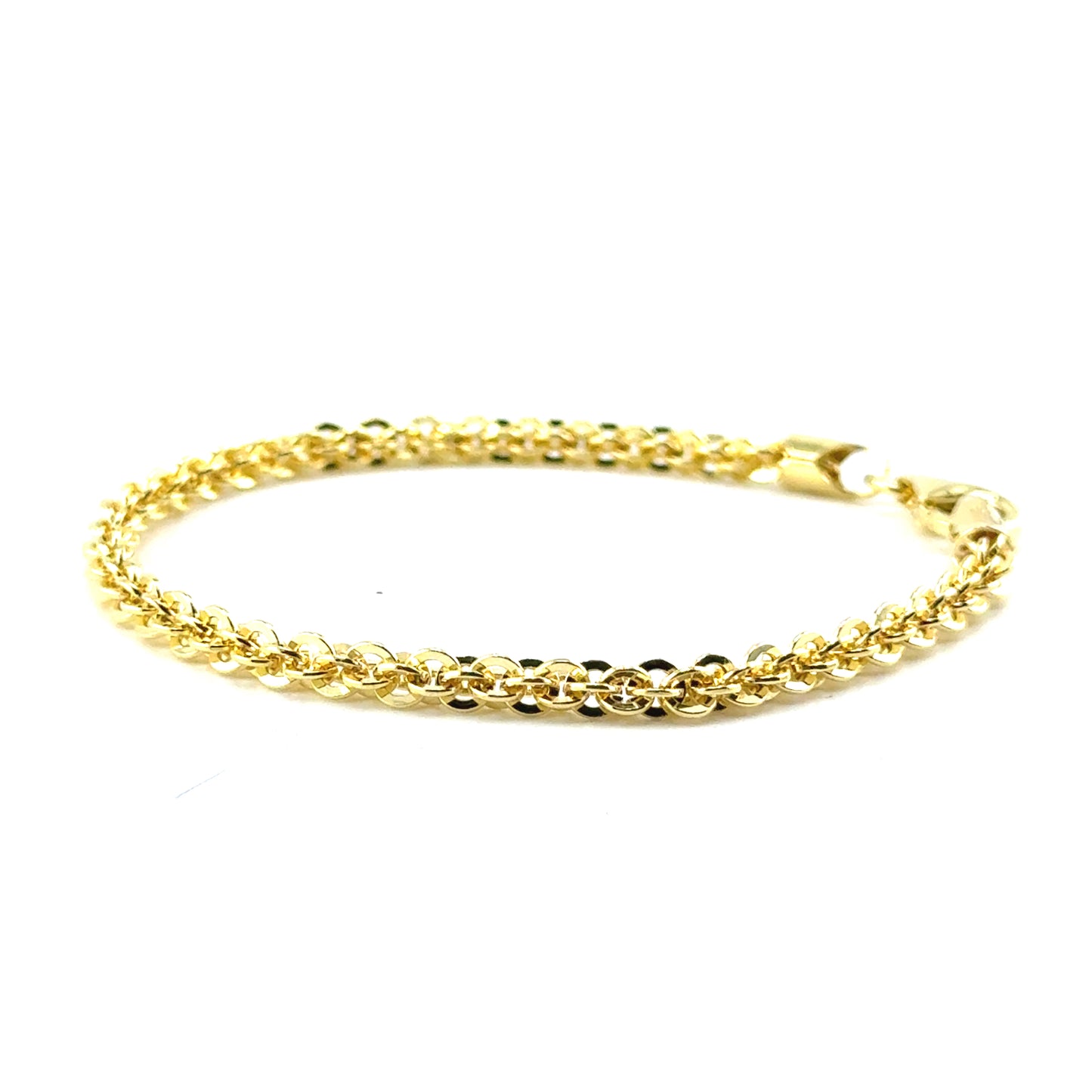 Pulsera Rolo en Plata (bañado)