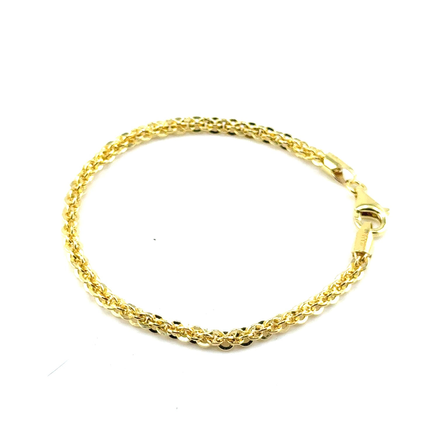 Pulsera Rolo en Plata (bañado)