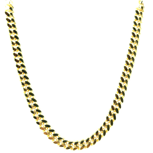 Cadena Cubano (50cm) en Plata (bañado)