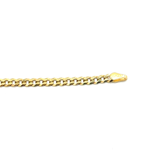 Pulsera Gourmet (2mm) en Plata con Baño de Oro