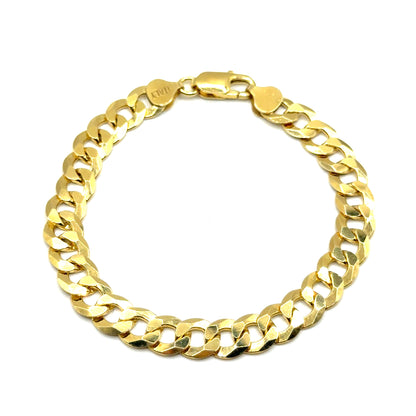 Pulsera Gourmet (9mm) en Plata con Baño de Oro