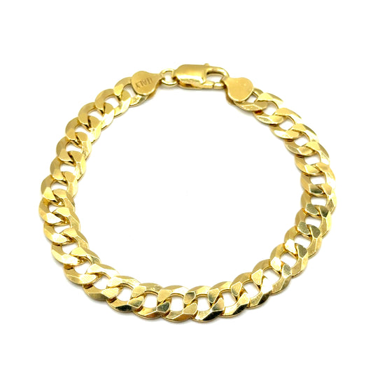 Pulsera Gourmet (9mm) en Plata con Baño de Oro