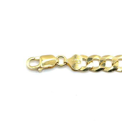Pulsera Gourmet (9mm) en Plata con Baño de Oro