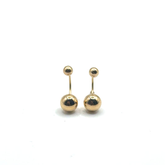Aretes (telefono) en Oro 14K