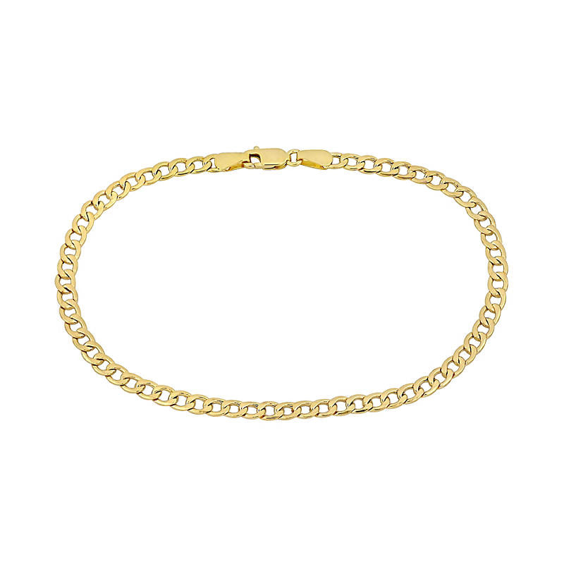 Pulsera Gourmet (4mm) en Plata con Baño de Oro