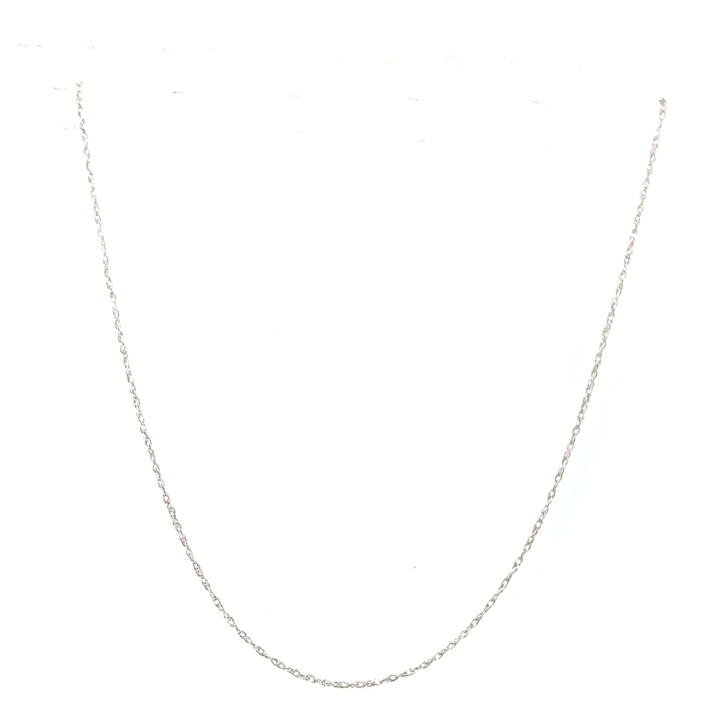 Cadena (Singapur) en Oro Blanco 14K