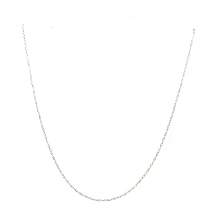 Cadena (Singapur) en Oro Blanco 14K