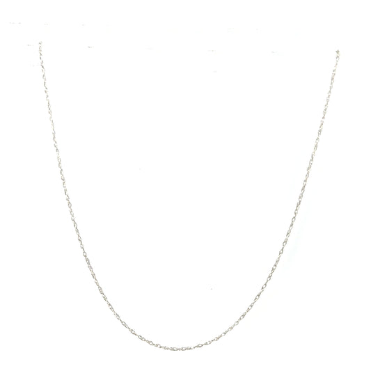 Cadena (Singapur) en Oro Blanco 14K
