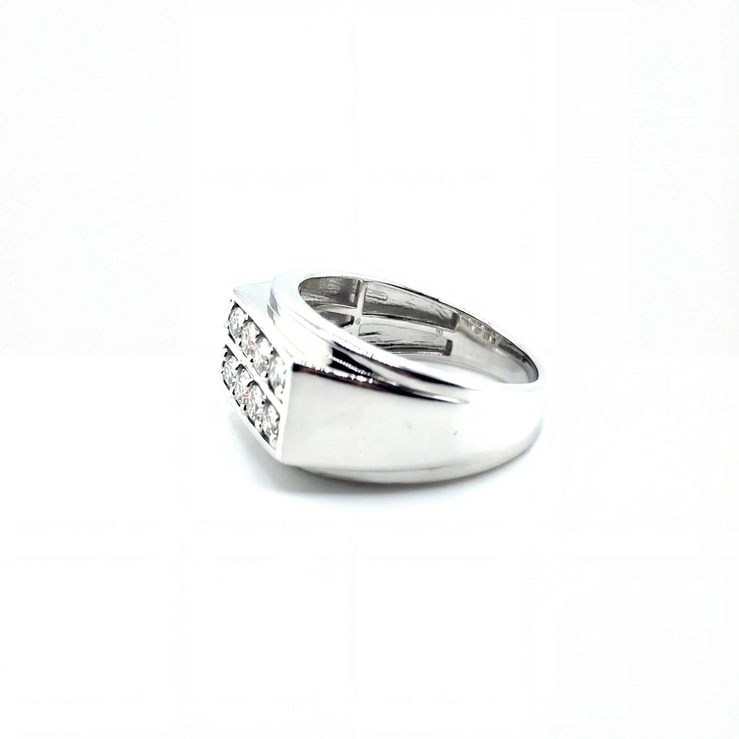 Anillo de Hombre con Diamante Laboratorio en Plata