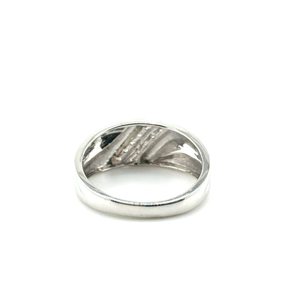 Anillo (de hombre) en Plata con Diamantes
