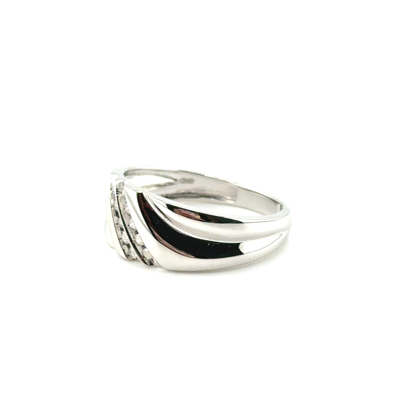 Anillo (de hombre) en Plata con Diamantes