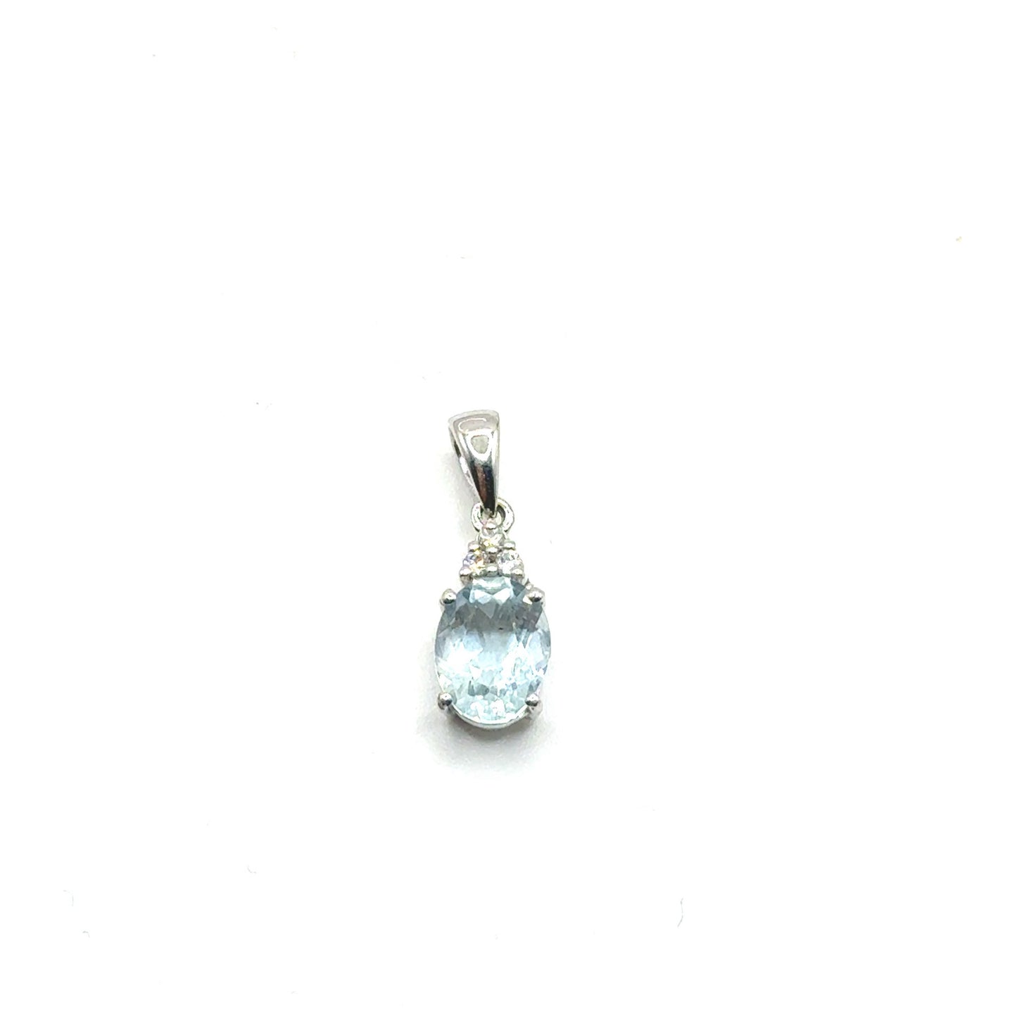 Dije de Aguamarina en Plata 925 (1.0cts)