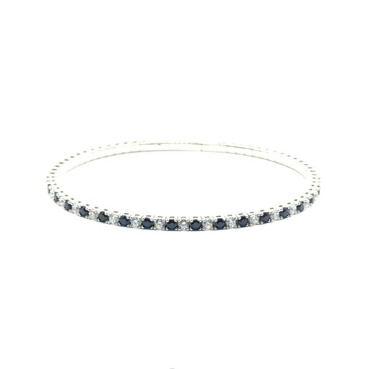 Caña Flexible de Zafiro en Plata 925 (2.0cts)