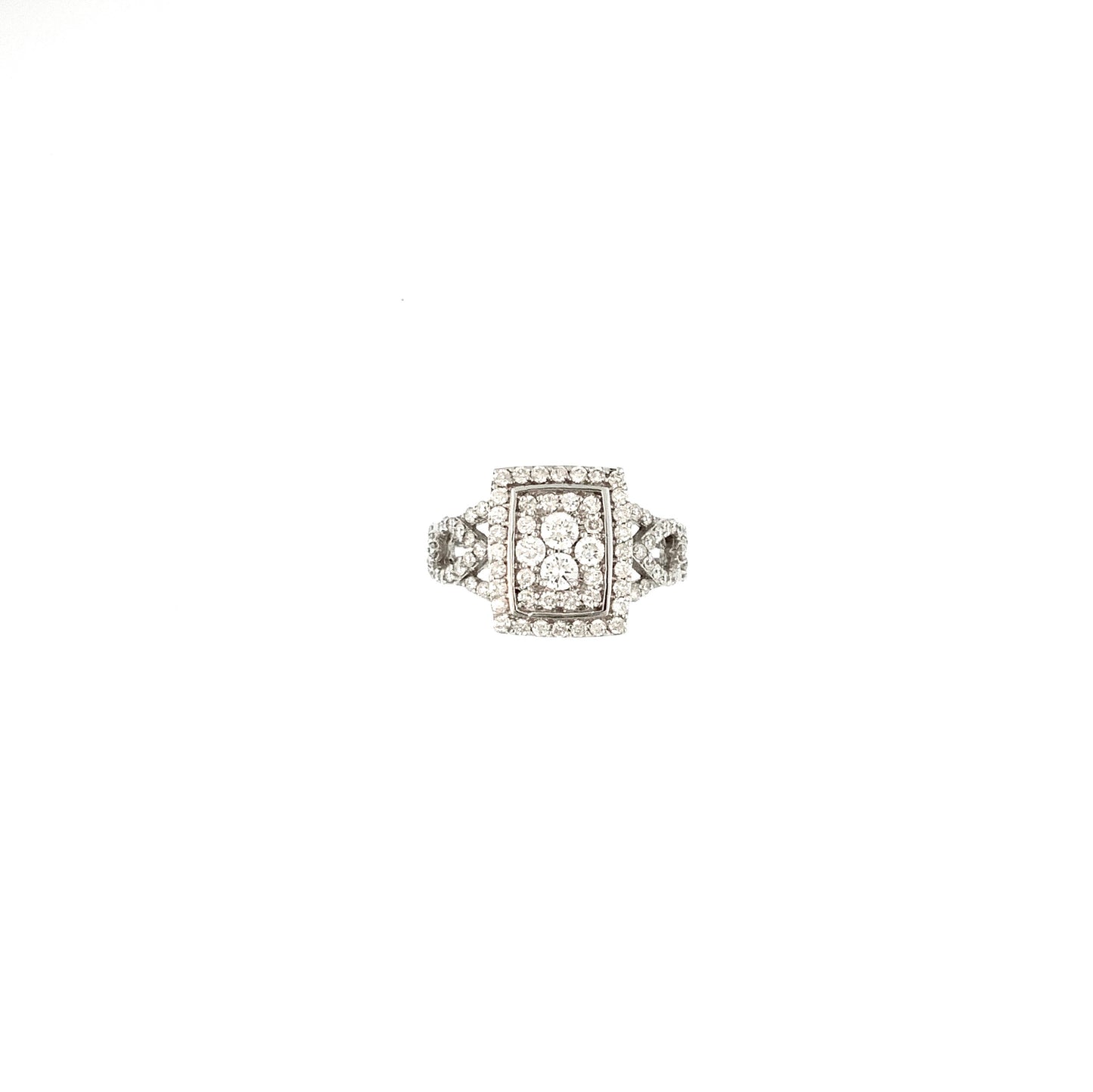 Anillo de Diamantes en Oro 14K