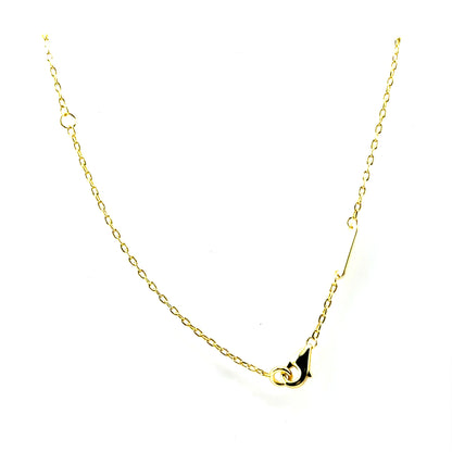 Collar Trebol (negro ónix) en Plata