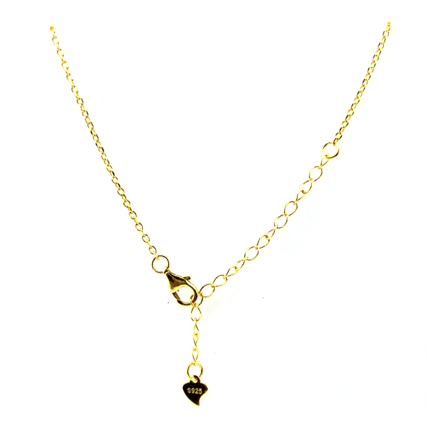 Collar Trebol (malaquita) en Plata