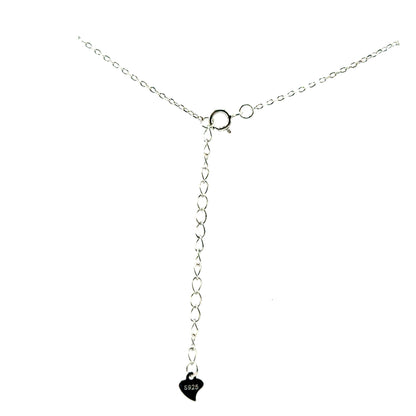 Collar Trebol (ágata) en Plata