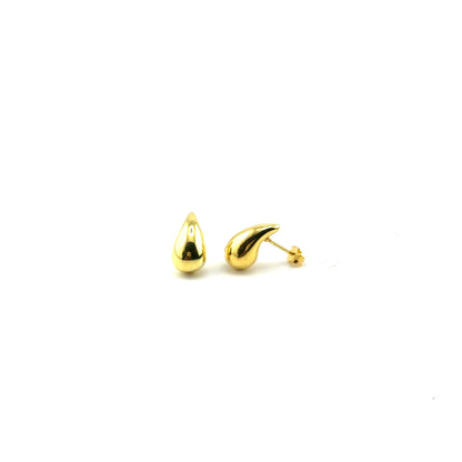 Aretes (gota) en Plata (baño de oro)