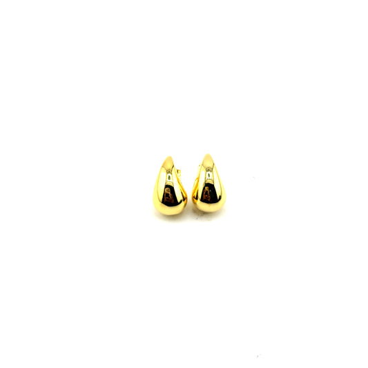 Aretes (gota) en Plata (baño de oro)