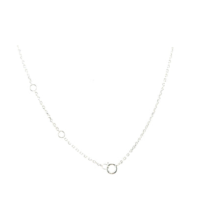 Collar Cruz (madre de perla) en Plata