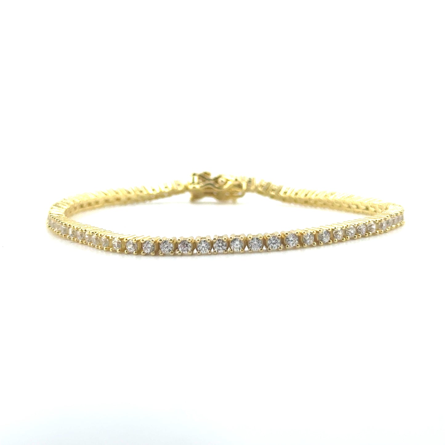 Pulsera Tennis con Circones en Plata