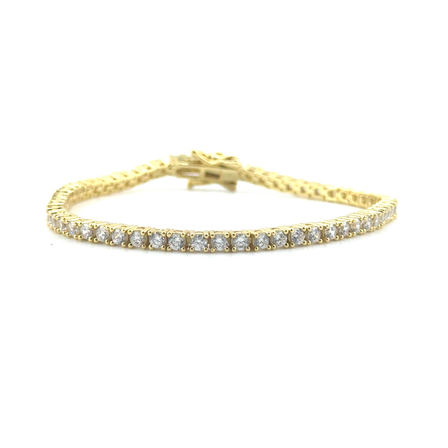 Pulsera Tennis con Circones en Plata (2.5mm)