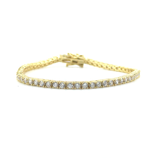 Pulsera Tennis con Circones en Plata (2.5mm)