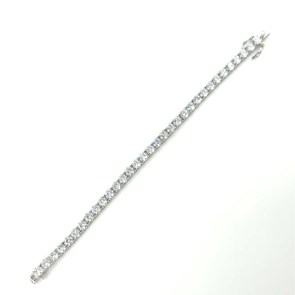 Pulsera Tennis con Circones en Plata (5.0mm)
