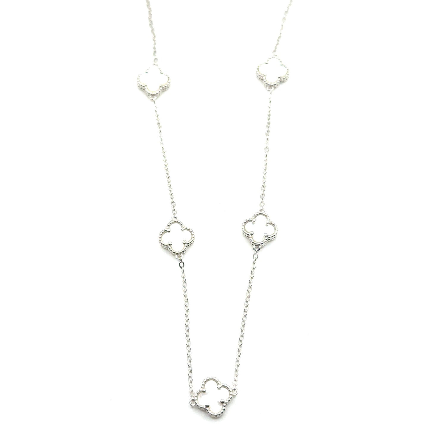 Collar Trebol (5) en Plata 925