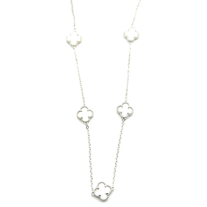 Collar Trebol (5) en Plata 925