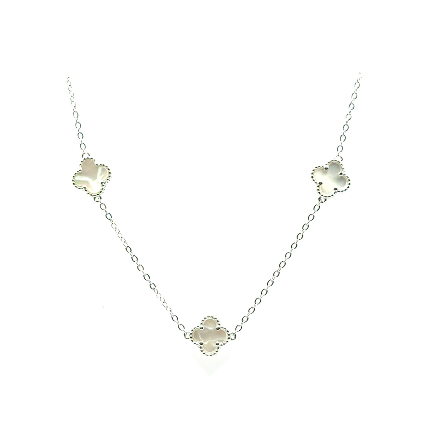 Collar Trebol (5) en Plata 925