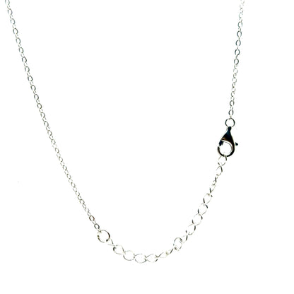 Collar 5 Treboles (Negro) en Plata 925