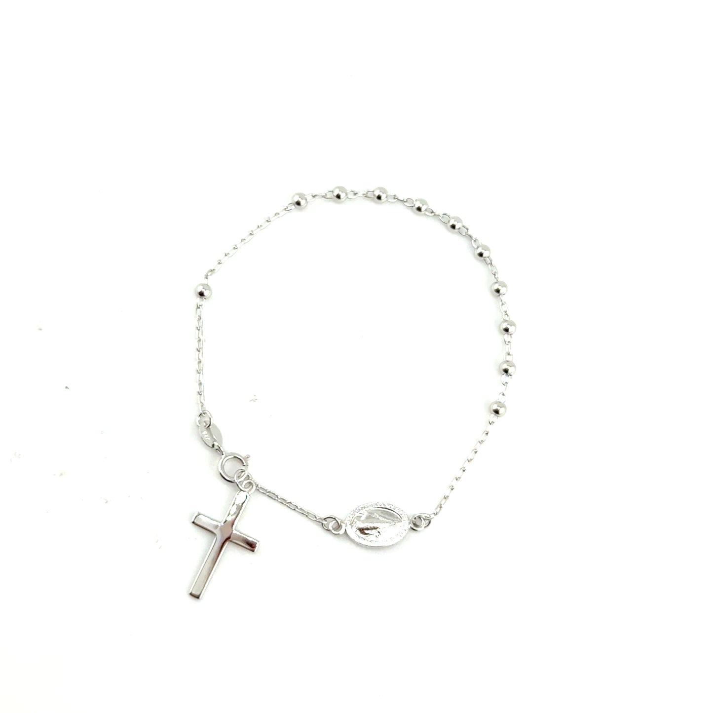 Pulsera Rosario en Plata