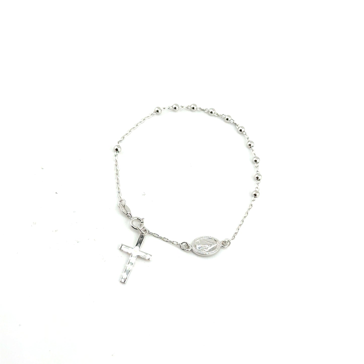Pulsera Rosario en Plata