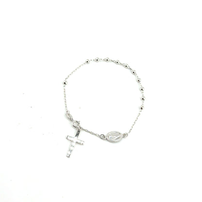 Pulsera Rosario en Plata