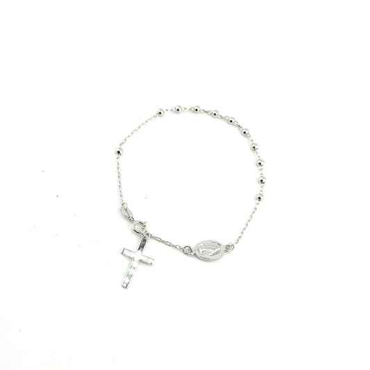Pulsera Rosario en Plata