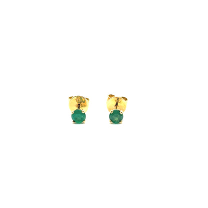 Aretes de Esmeralda en Oro 18K (0.45cts)
