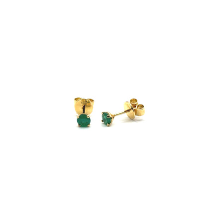 Aretes de Esmeralda en Oro 18K (0.45cts)