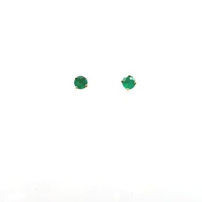 Aretes de Esmeralda en Oro 18K (0.45cts)