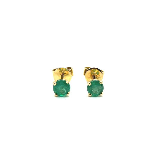 Aretes de Esmeralda en Oro 18K (0.95cts)