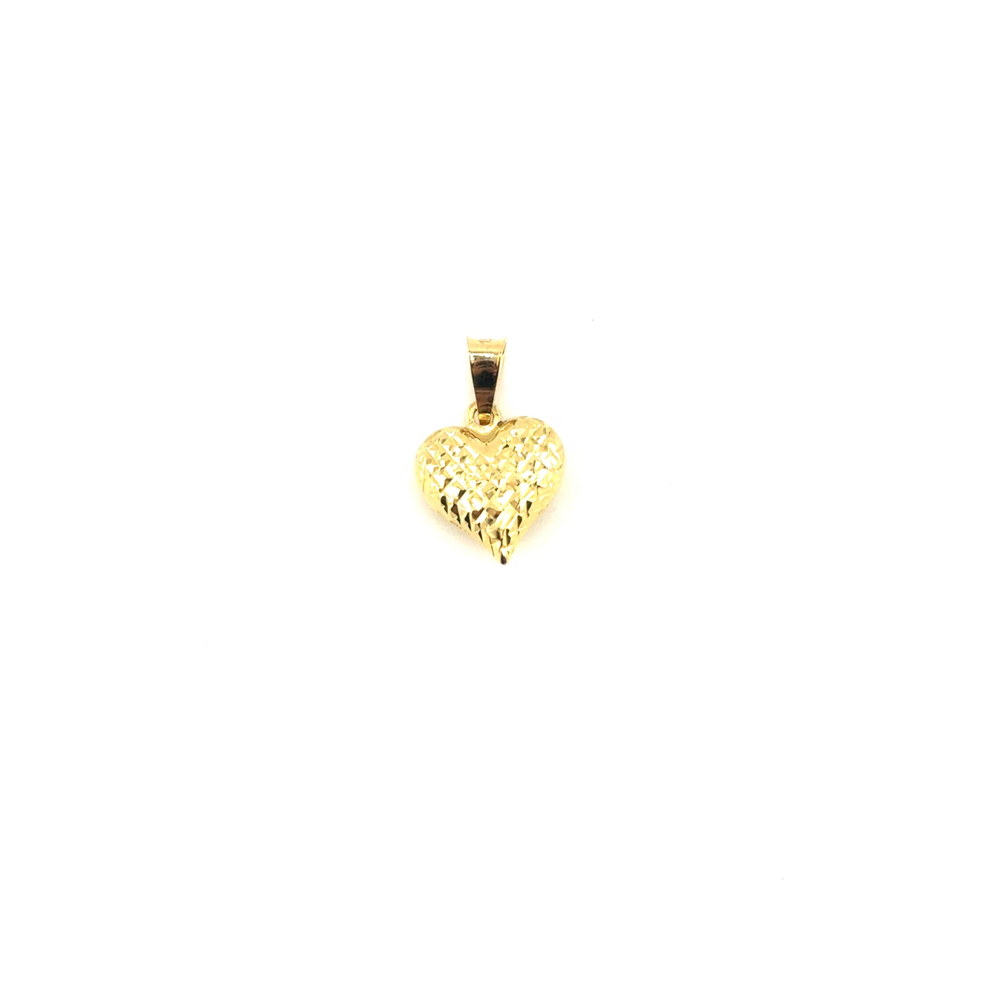 Dije Corazon( diamantado) en Oro 18K