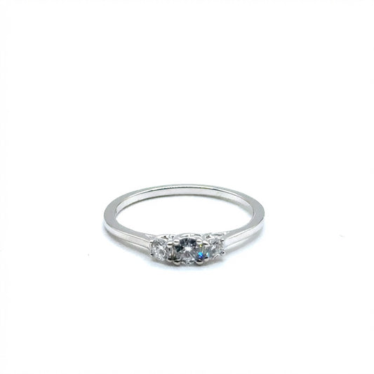Anillo de Diamante de Laboratorio en Plata 925