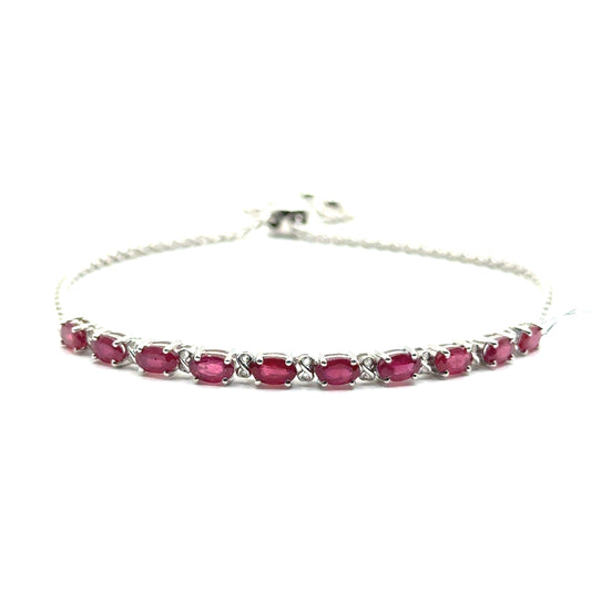 Pulsera de Rubí en Plata 925 (2.5cts)
