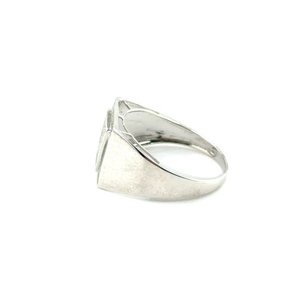 Anillo (de hombre) en Plata con Diamantes