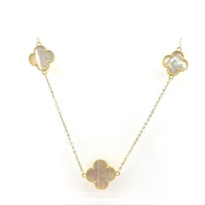 Collar (12 tréboles) en Plata