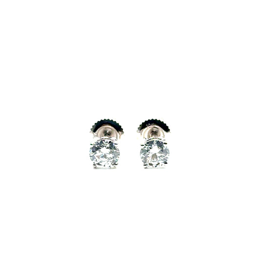 Aretes de Diamante Laboratorio (1.00cts) en Oro 10K